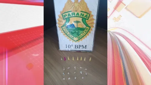 Cocaína e crack foram apreendidos pela Polícia Militar