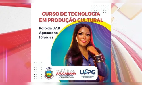 Apucarana oferta curso superior de Tecnologia em Produção Cultural