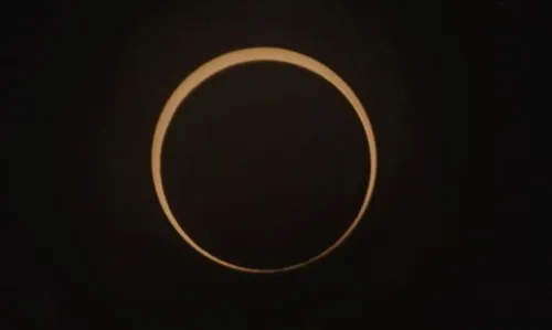 Eclipse anular foi observado por brasileiros
