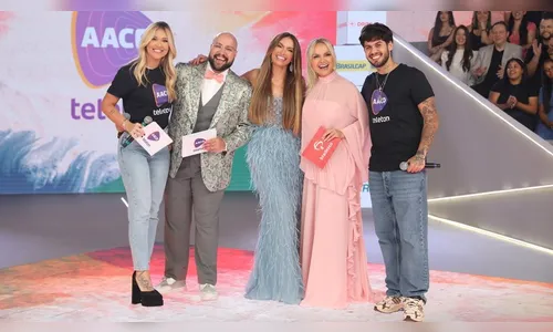 Famosos apostam em elegância ao participarem do Teleton 2023