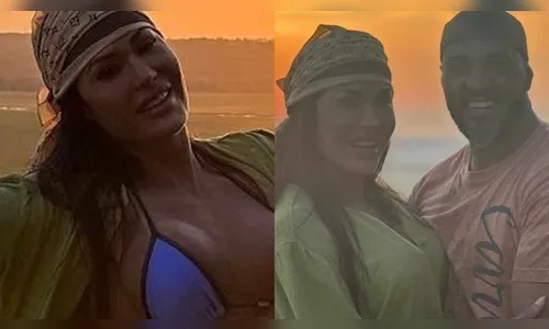 Gracyanne Barbosa rouba a cena com corpaço desenhado em viagem