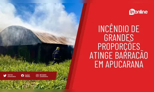 Incêndio atinge barracão na Vila Nova