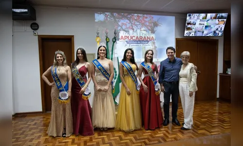 Eleita Miss Apucarana, moradora do Pirapó visita Junior da Femac