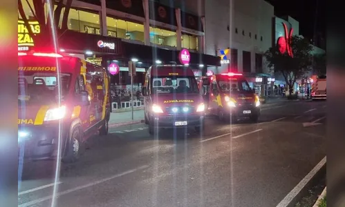 Incêndio em Shopping de Maringá mobilizou Corpo de Bombeiros