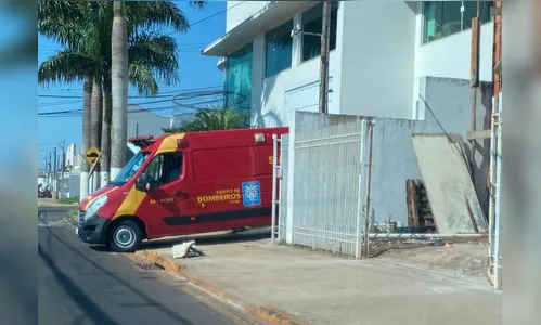 Trabalhador se fere ao cair de escada no Residencial Interlagos