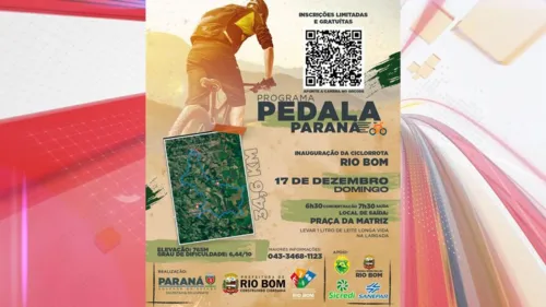 O evento, que marca a inauguração da Ciclorrota Rio Bom, a mais nova rota ciclística do Paraná.