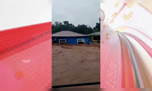 Morador registra momento em que casa é arrastada por enxurrada; veja