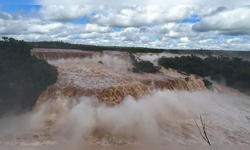 Vazão das Cataratas do Iguaçu chega a 17 milhões de litros por segundo