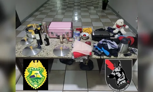 PM encontra vários objetos abandonados em bairro de Apucarana