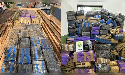 PRE apreende três toneladas de maconha escondidas em carga de madeira