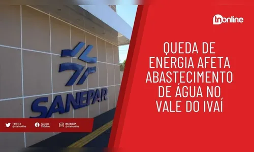 Queda de energia afeta abastecimento de água no Vale do Ivaí