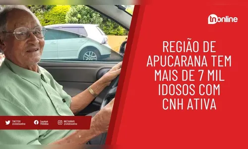 Região de Apucarana tem mais de 7 mil idosos com CNH ativa