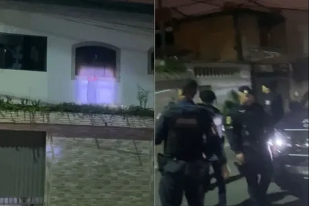 Um dos agentes pediu para o proprietário retirar a decoração da janela