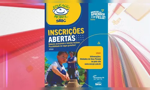Sesc Apucarana abre vagas para educação infantil