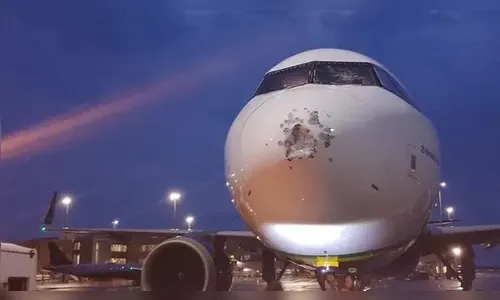 Aviões ficam danificados após passarem por tempestade em Campinas