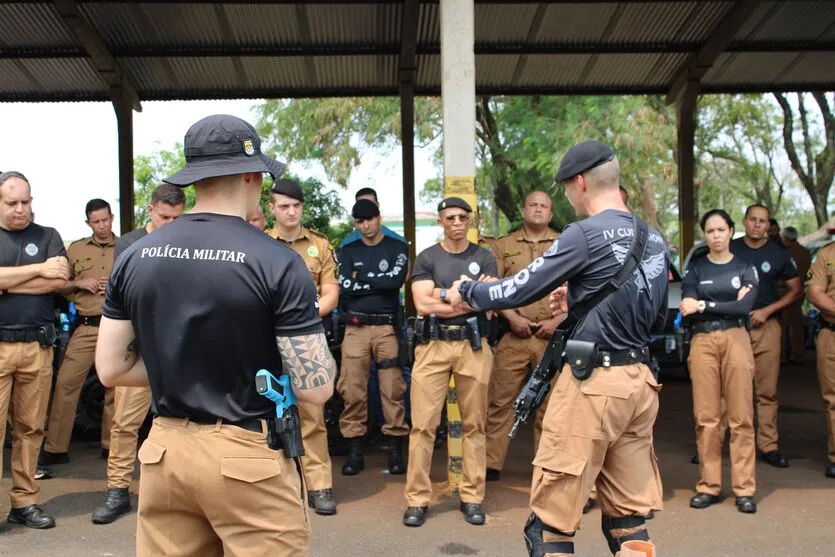 10º BPM realiza instrução sobre técnicas de abordagem policial