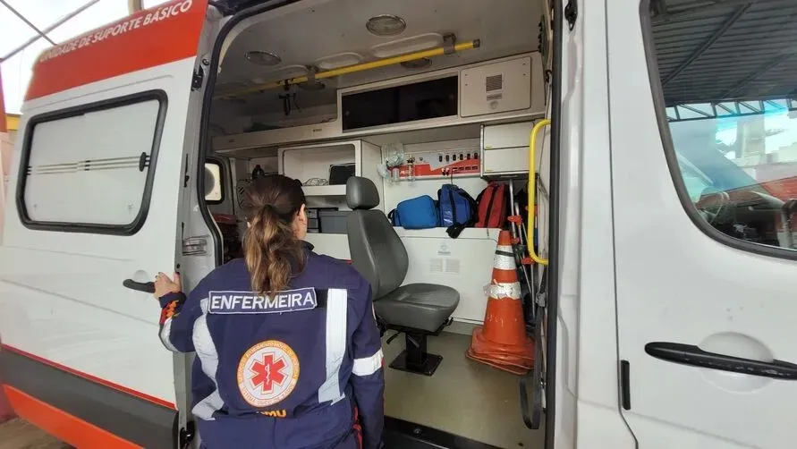 A vítima foi encaminhada para o Hospital Honpar.