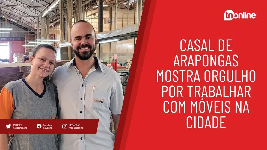 Casal de Arapongas mostra orgulho por trabalhar com móveis na cidade