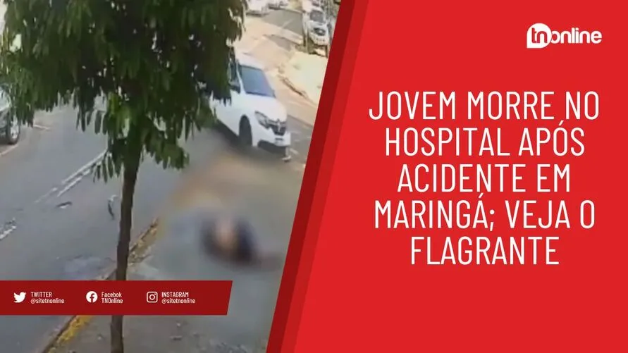 Jovem morre no hospital após acidente em Maringá