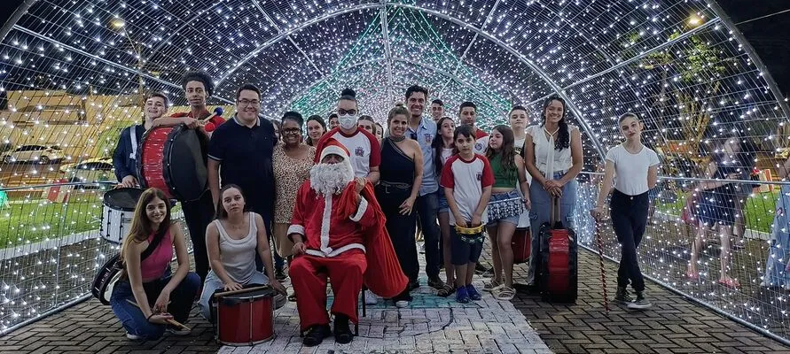 Papai Noel chegou em Marilândia do Sul