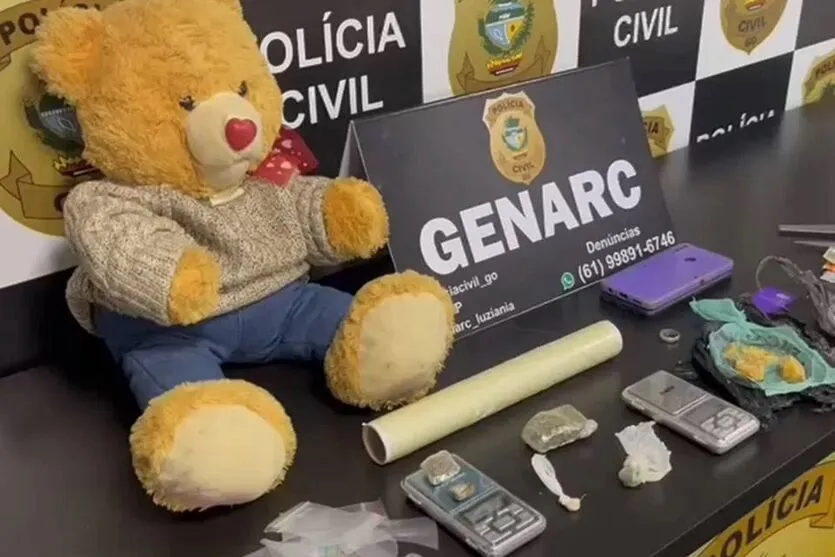 Urso era esconderijo de drogas