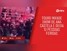 Touro invade show de Ana Castela e deixa 13 pessoas feridas