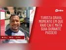 Turista grava momento em que raio cai e mata guia durante passeio