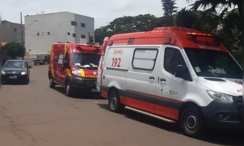 Idosa é atropelada por motociclista enquanto atravessava a rua