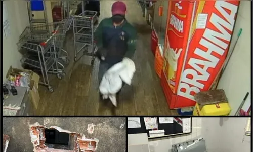 Bandidos quebram parede de posto de combustível e arrombam cofre no PR