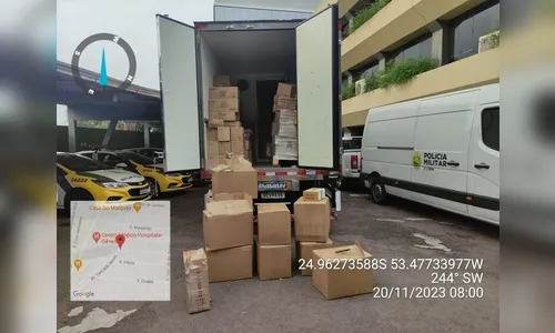 Mais de 2 mil celulares contrabandeados são encontrados em caminhão
