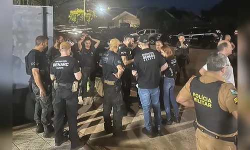 Policiais do Paraná fazem operação contra o tráfico em Nova Santa Rosa