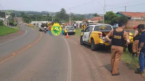 A vítima morreu no local do acidente