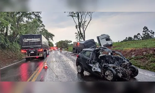 Trágico acidente na PR-182 deixa um morto e dois feridos no Paraná
