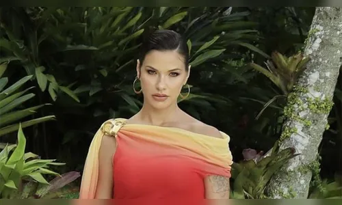 Andressa Suita aposta em vestido caríssimo para fotos na praia; veja