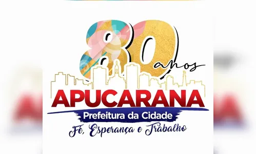 Apucarana 80 anos ganha logomarca