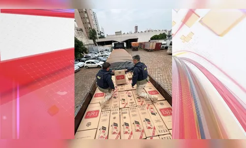 PRF apreende duas carretas carregadas com cigarros na BR-376