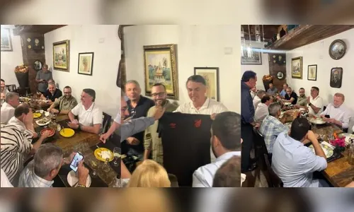 Bolsonaro é presenteado com café de Cambira em almoço com apoiadores
