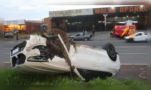 Fiat Strada bate em BMW de mais de R$ 1 milhão e carro fica destruído