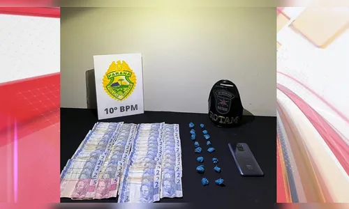 Homem é preso por tráfico de drogas na Vila São Carlos em Apucarana