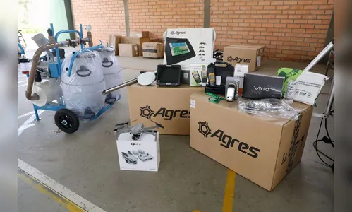 Colégios agrícolas recebem drones, tablets e equipamentos tecnológicos