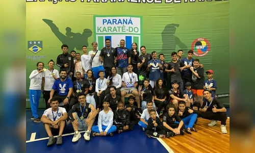 Equipe apucaranense de karatê fica em 4º lugar no Paranaense