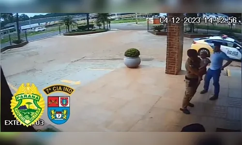 Vídeo mostra policial salvando bebê de engasgo em Arapongas