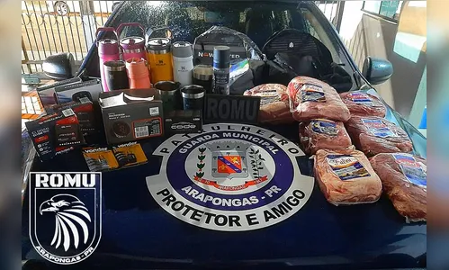 Dois adultos são presos após furto de ‘kit churrasco’ em Arapongas