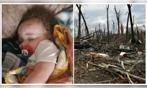 Bebê levado por tornado é encontrado vivo em copa de árvore