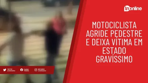 Motociclista agride pedestre com golpes de capacete; vítima morre