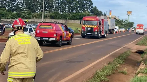 O acidente aconteceu nesta manhã de quinta-feira (7), em Apucarana.