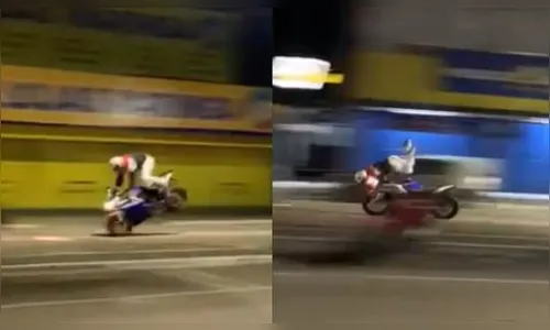 Motociclista sofre acidente chocante ao fugir da PMPR; veja flagrante