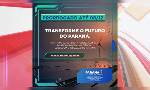 Prazo de consulta para política de ciência e inovação é prorrogado