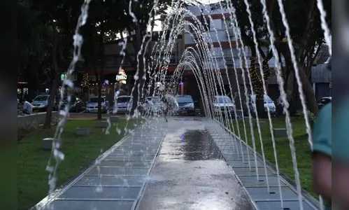 Onda de calor: Maringá amplia horário de funcionamento dos chafarizes