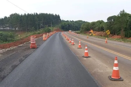 PR-170 tem obras em andamento em Guarapuava e Pinhão